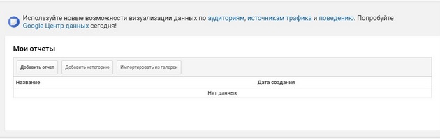 Google.Analytics - ои отчеты