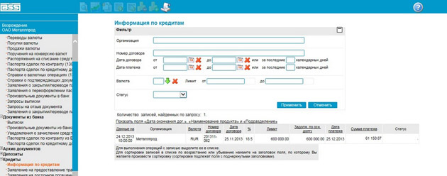 Otkrytie - Информация по кредитам